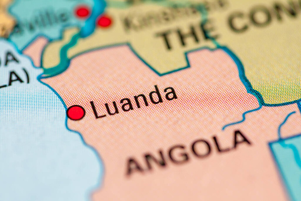Luanda, Angola. Geogrphy concept closde up shot - Fotoğraf, Görsel