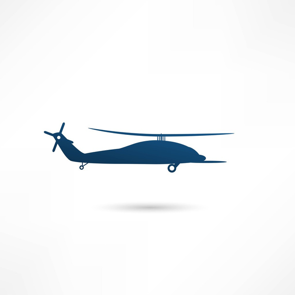 Helicopter - vector illustration - Vektör, Görsel