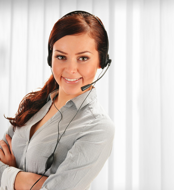 Call center operator. Customer support. Help desk. - Foto, Imagen