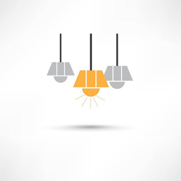 Light bulb vector icon - Vector, afbeelding