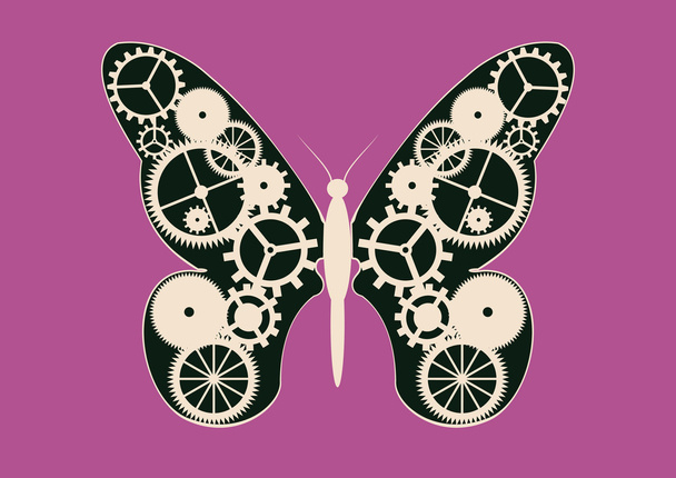 Механические бабочки
 - Вектор,изображение