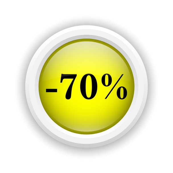 70 procent korting pictogram - Foto, afbeelding