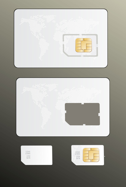 Sim card - Vector, Imagen