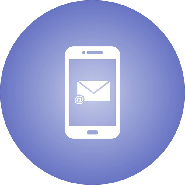 Único E mail App Vector Glyph Icon
 - Vector, Imagen