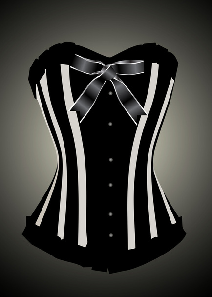 Vintage corset - Vector, afbeelding