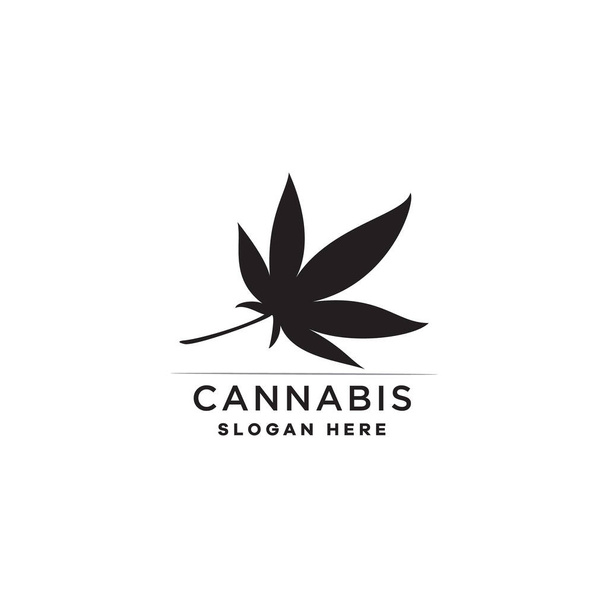 plantilla vectorial diseño logo cannabis
 - Vector, imagen