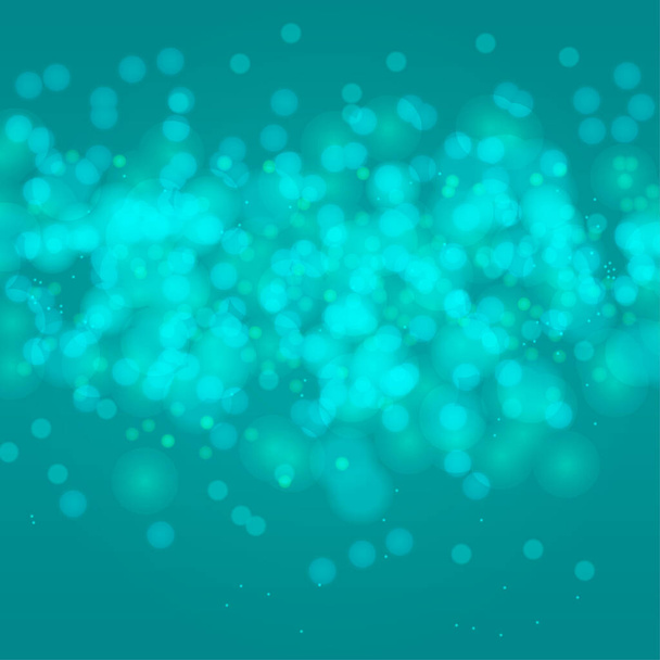 Beau fond abstrait bokeh turquoise. Format vectoriel - Vecteur, image
