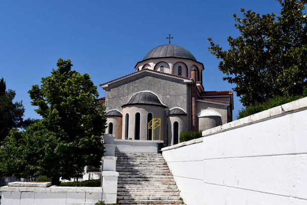 Greece, Kavala, orthodox church  Kimisi Theotokouin Panagia district - Photo, Image