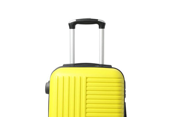 Beyaz arkaplanda izole edilmiş renkli seyahat çantası - Fotoğraf, Görsel