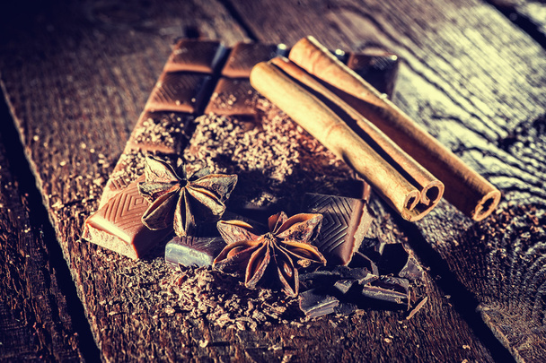 pieces of chocolate - Foto, afbeelding