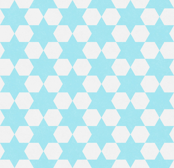 Tal and White Hexagon Patterned Textured Fabric Background
 - Фото, изображение