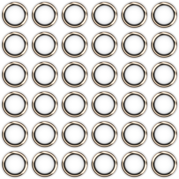 anneaux métalliques sur fond blanc
 - Vecteur, image
