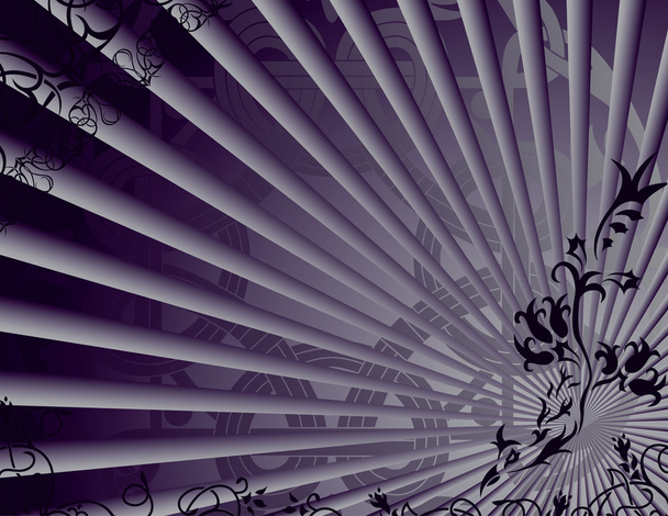 Violet background with fantasy elements - Vector, Image