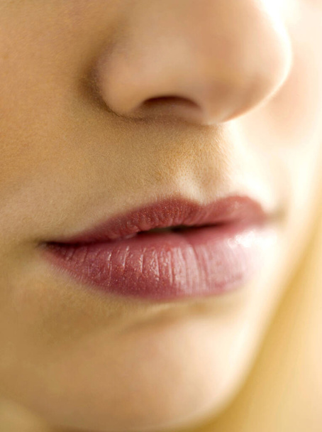 Woman Lips, close up view - Fotoğraf, Görsel