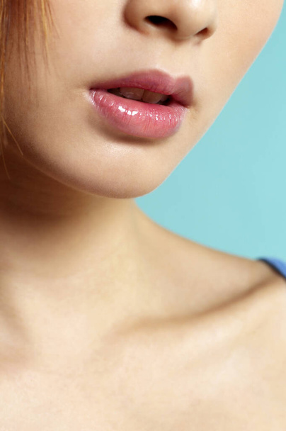 Close-up of a woman's lips - 写真・画像