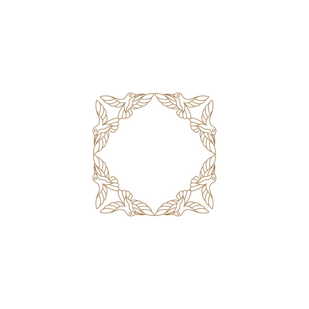 Szablon projektu logo wektora - abstrakcyjny symbol w stylu ornamentalnym arabskim - godło luksusowych produktów, hoteli, butików, biżuterii, kosmetyków orientalnych, restauracji, sklepów i sklepów - Wektor, obraz