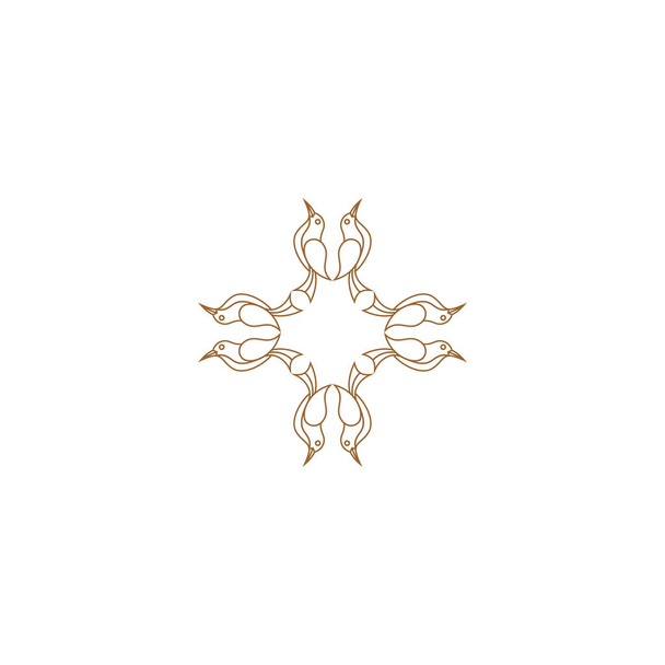 Шаблон дизайну векторного логотипу абстрактний символ в арабському стилі емблема для розкішних продуктів, готелів, бутіків, ювелірних виробів, східної косметики, ресторанів, магазинів і магазинів
 - Вектор, зображення