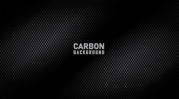 Dark hexagon carbon fiber texture. Dark metal texture steel background - Vector, Image