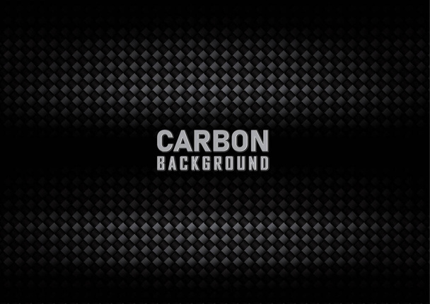 Σκούρα υφή εξάγωνης ίνας άνθρακα. Σκούρα μεταλλική υφή φόντο χάλυβα - Διάνυσμα, εικόνα