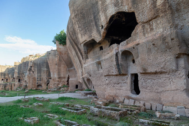 Pohled ze starobylého města Dara v Mardinu, Turecko. - Fotografie, Obrázek