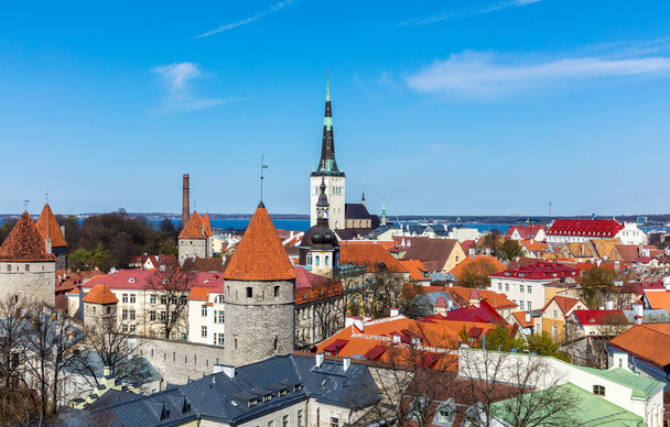Vista de la ciudad de Tallin, Estonia - Foto, Imagen