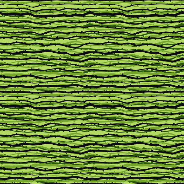Ramos floresta padrão sem costura horizontal em cor verde palette.Vector design padrão sem costura para têxteis, moda, papel e embalagem
 - Vetor, Imagem