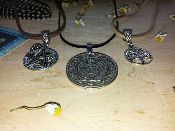 Magic protective pendants for witches and magicians - Photo, Image