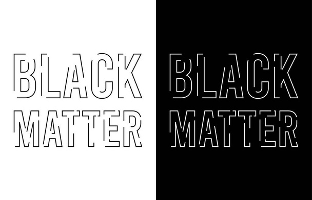 Black lives matter banner movement illustration for jobs, social networks and profile photo - Vector, Image