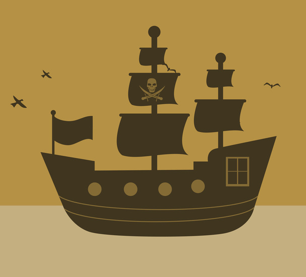 pirate design - Vector, Image