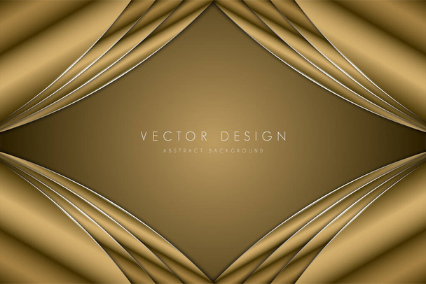  Abstract background luxury of gold modern design vector illustration. - Vector, Image