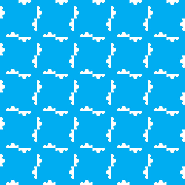 Vector seamless pattern texture background with geometric shapes, colored in blue and white colors. - Vektor, kép
