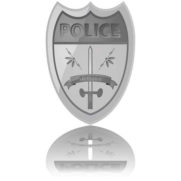 Politie Badge - Vector, afbeelding