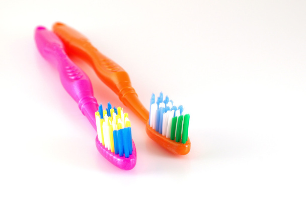 twee tandenborstels - Foto, afbeelding
