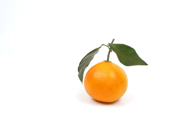 tangerina madura sobre branco - Foto, Imagem