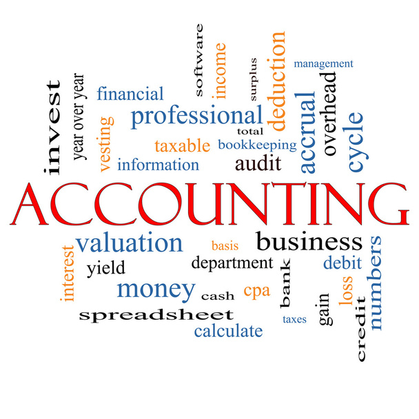Accounting Word Cloud Concept - Photo, Image