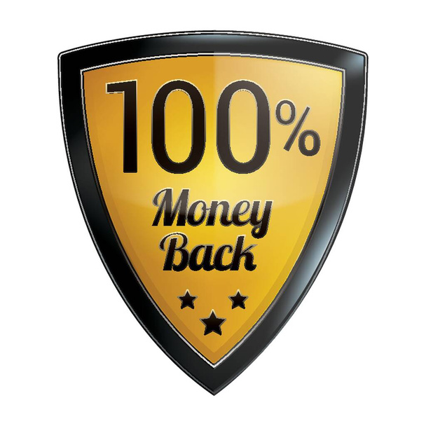 money back guaranteed label - Vector, Imagen