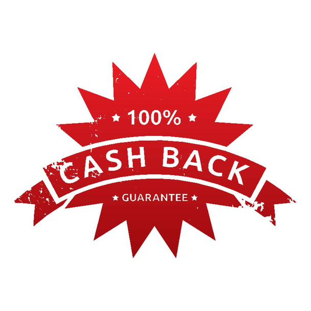 money back guarantee label - Vector, imagen