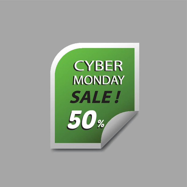 cyber monday sale sticker - ベクター画像