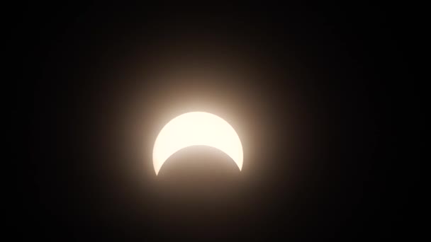 Okinawa,Japan-June 21, 2020: Partial solar eclipse observed at Miyakojima island in Okinawa, Japan, on June 21, 2020 - Footage, Video