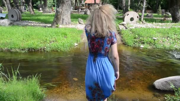 κορίτσι απαλά stony creek - Πλάνα, βίντεο