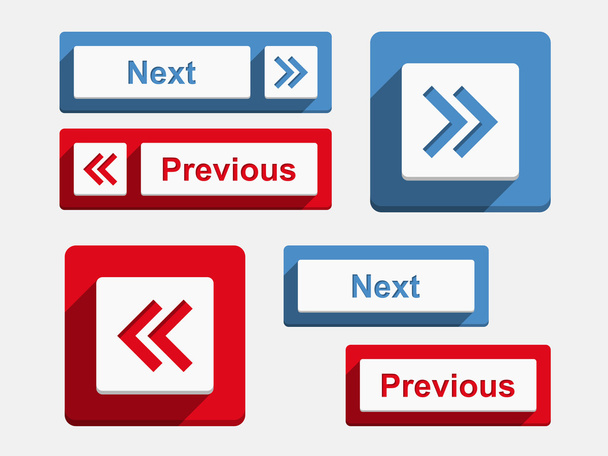 Next and Previous Buttons - Vector, afbeelding