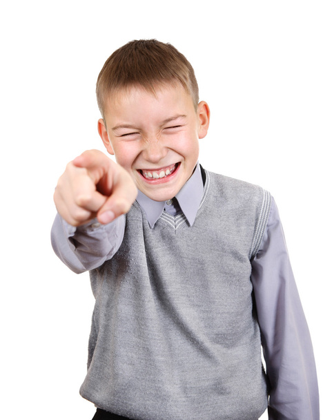 Boy pointing at You - Фото, изображение