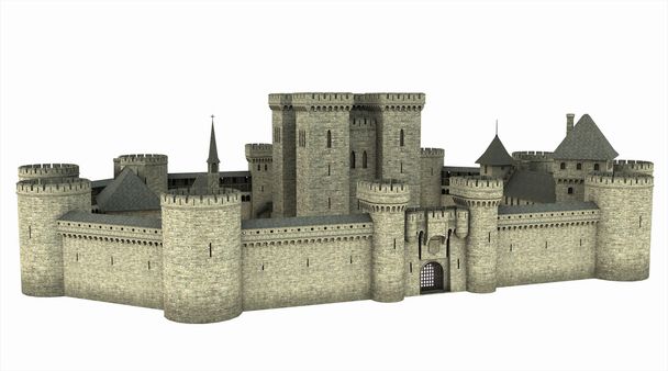 Средневековый замок
 - Фото, изображение