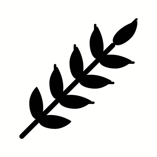 Einzigartiges Weizenvektorglyphen-Symbol - Vektor, Bild