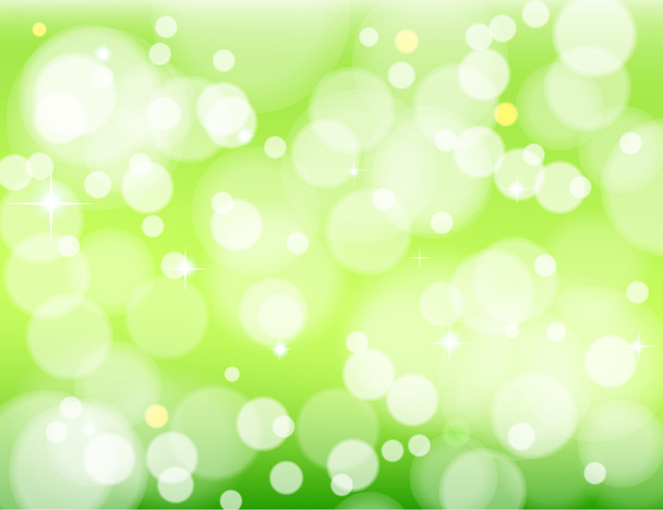 グリーンのボケ味の抽象的なベクトルの背景 - ベクター画像