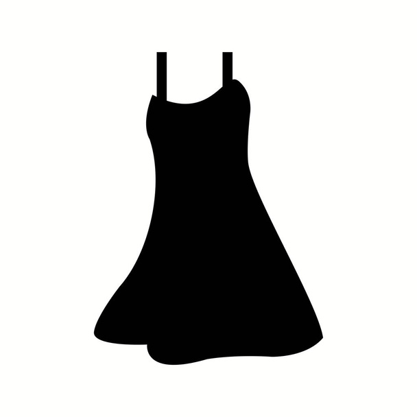 Egyedülálló éjszakai ruha vektor Glyph ikon - Vektor, kép