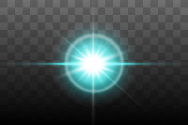 Valkoinen hehkuva valo räjähtää räjähdys läpinäkyvä. Cool vaikutus koristelu ray kimaltelee. Läpinäkyvä kiilto kaltevuus glitter, kirkas soihtu. Häikäisyn rakenne. EPS 10 vektoritiedosto sisältyy - Vektori, kuva