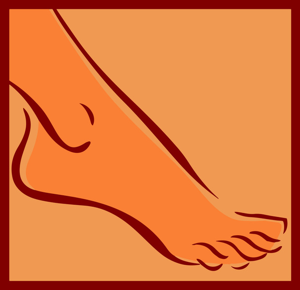 足のポップアート - ベクター画像