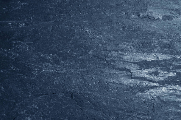 Dark blue slate background or texture. Nature rock texture.                                - Foto, Imagem