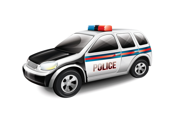 Police Car - Διάνυσμα, εικόνα
